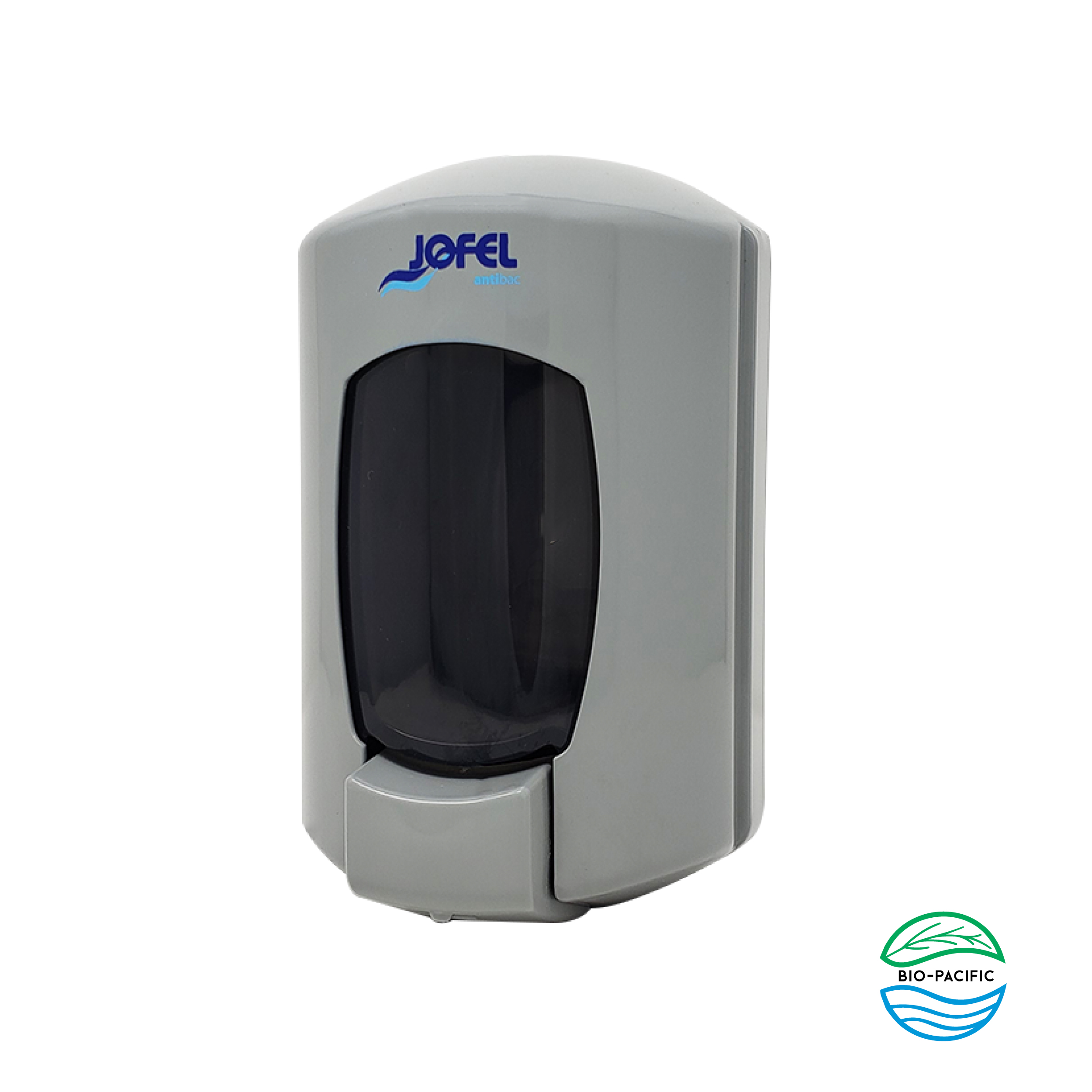 Jabonera Aitana rellenable color gris