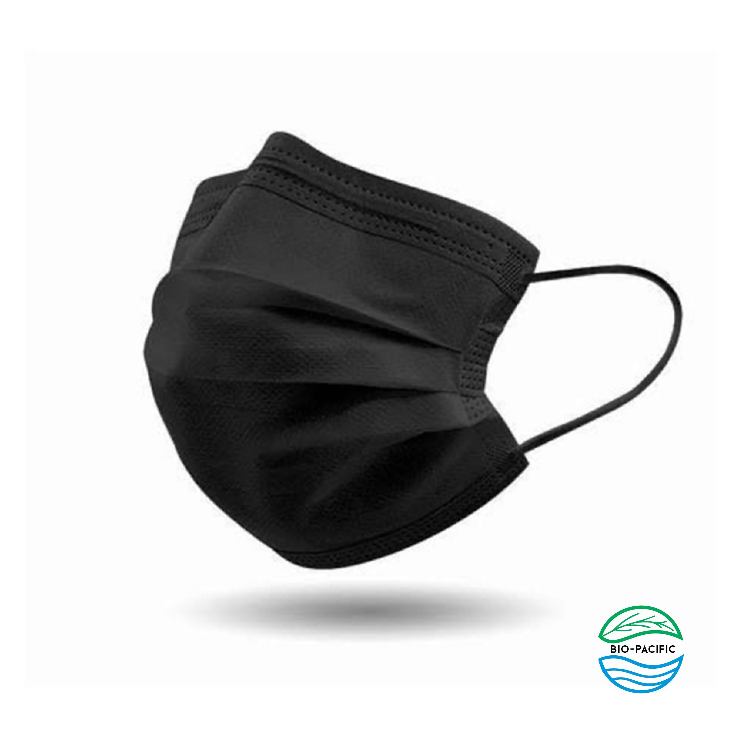 Cubrebocas Negro Desechable de 50 Piezas